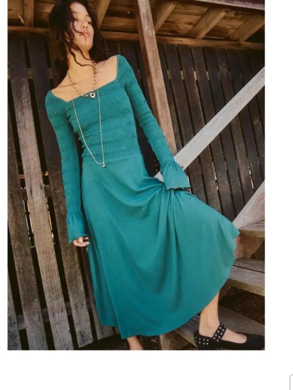 Kiera Free People size small deep teal - Picture 2 of 2